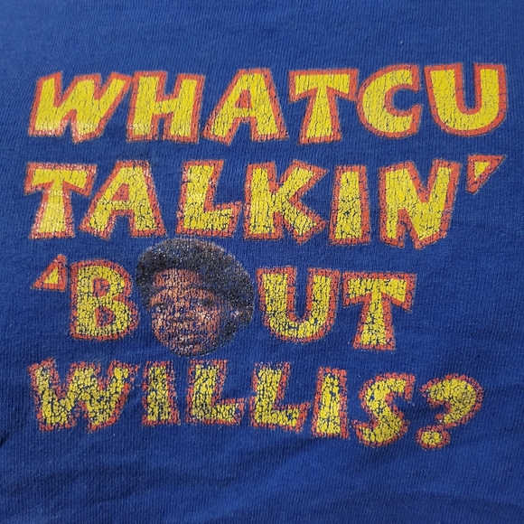VINTAGE WHATCU TALKIN' 'BOUT WILLIS DIFF'RENT STROKES CROP TOP - Picture 5 of 6